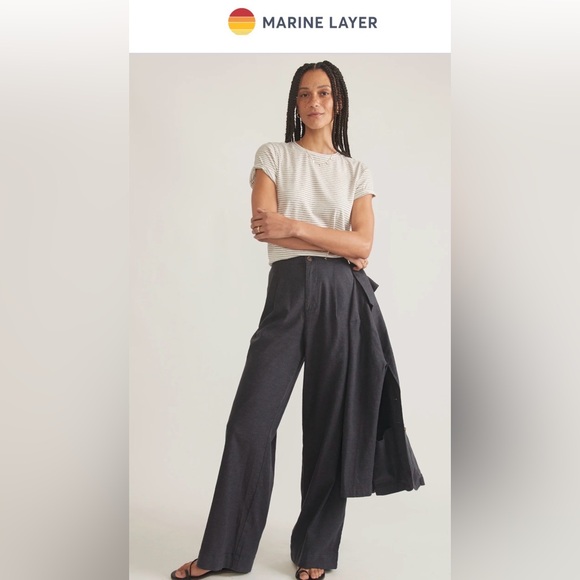 Marine Layer Pants - Marine Layer Flora High Waisted Trouser Size 6